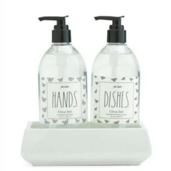 Rae Dunn Citrus Zest Scented Hand Soap Dish Set - Picture 6 of 6